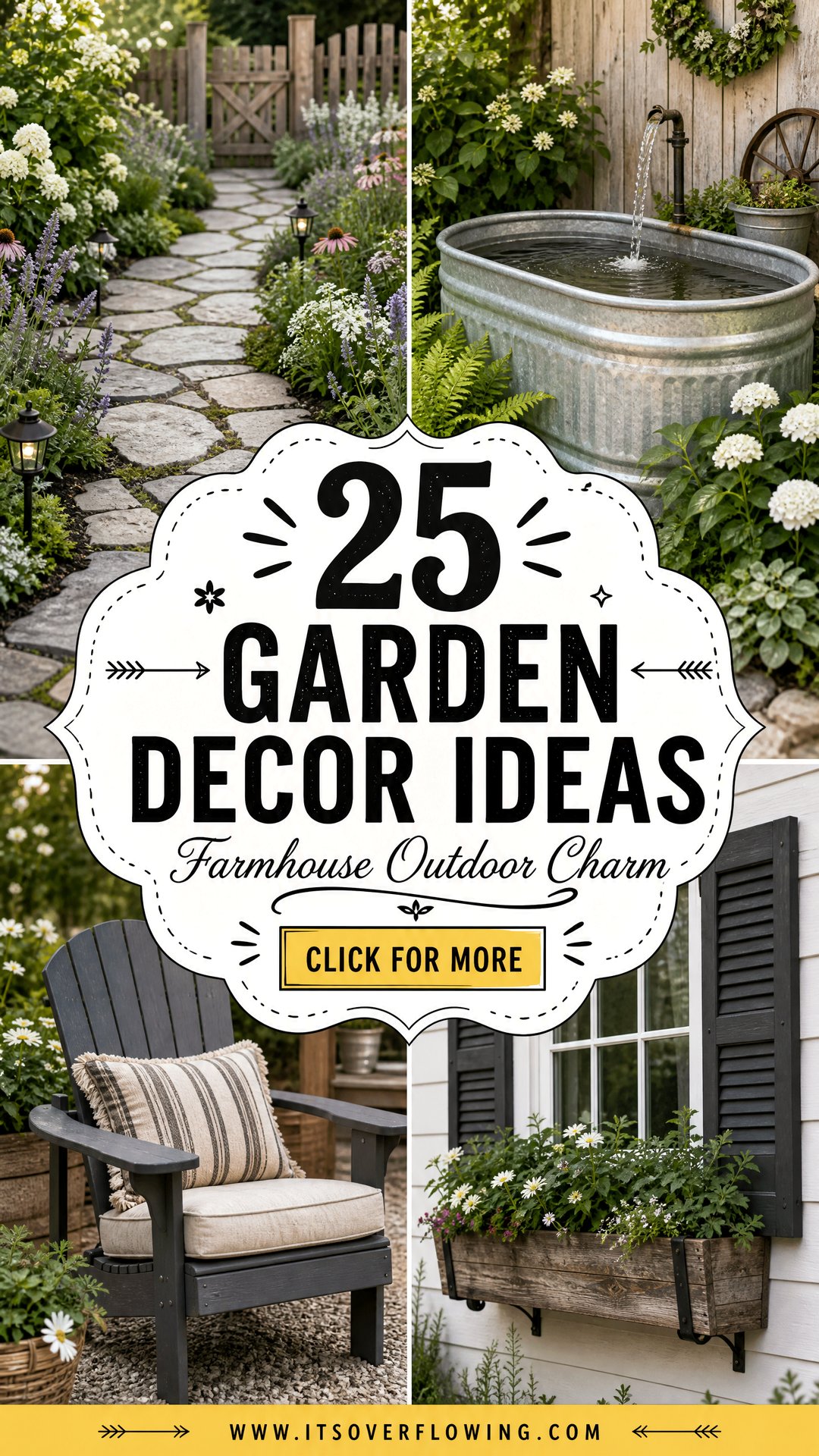 25 Garden Decor Ideas With Farmhouse Accents To Love