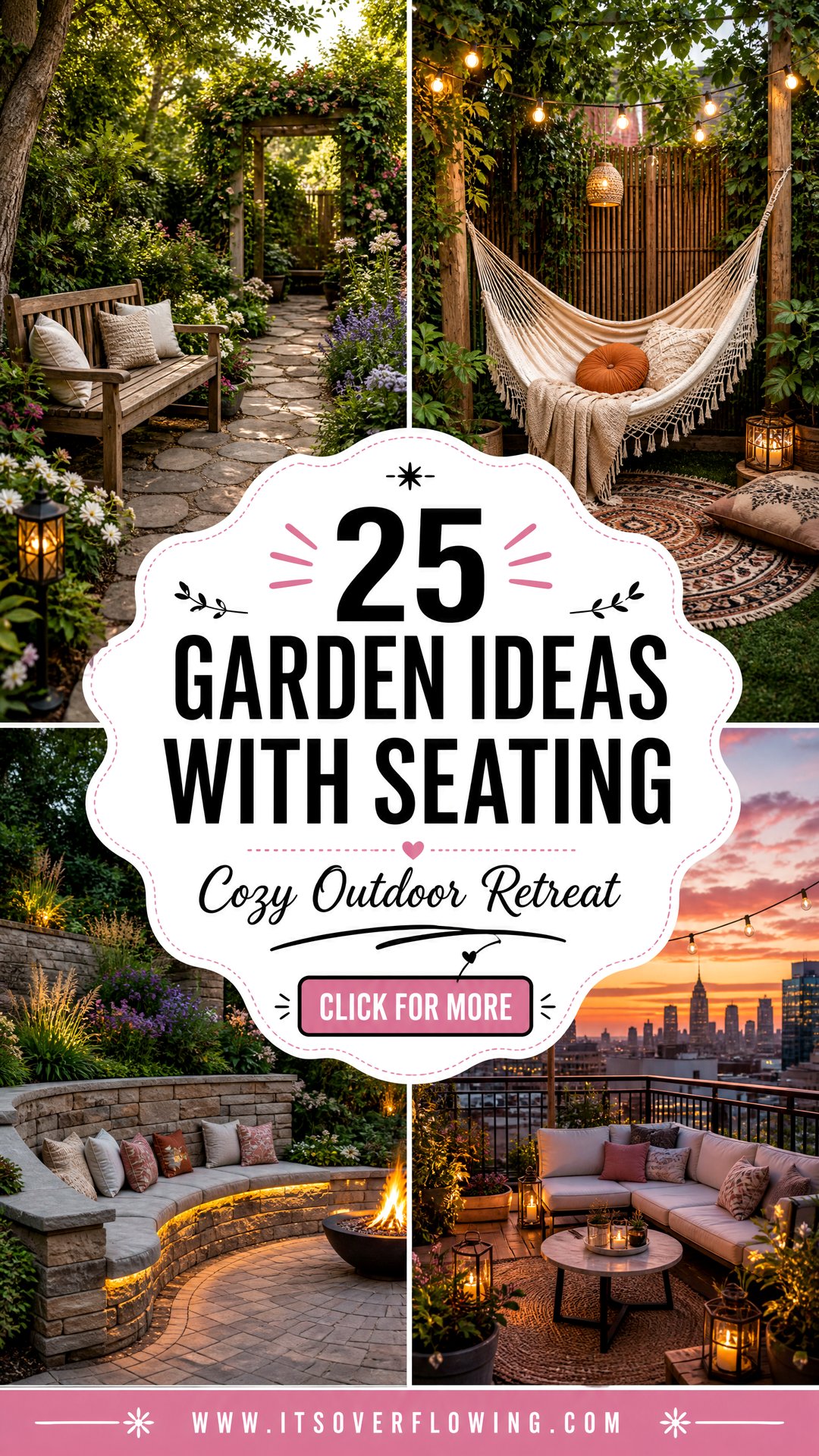 25 Garden Ideas With Seating for a Cozy Outdoor Retreat