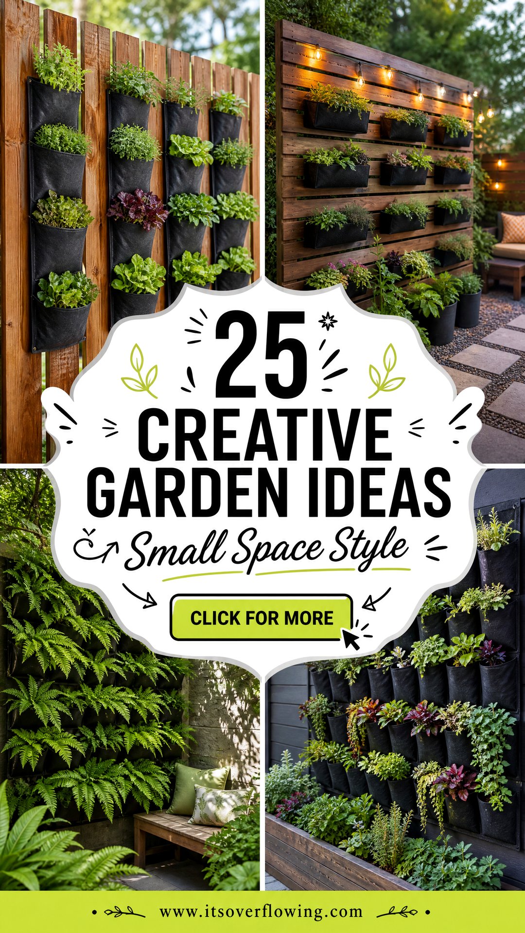 25 creative garden ideas with pocket planters for Small Spaces