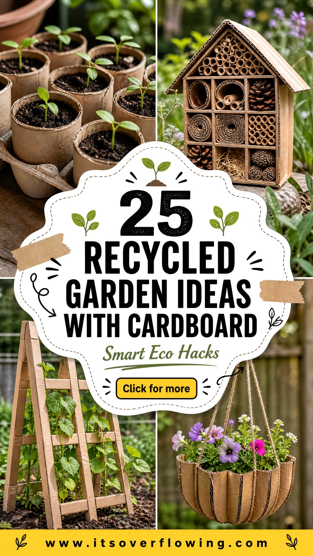 25 recycled garden ideas with cardboard: Smart Eco Hacks