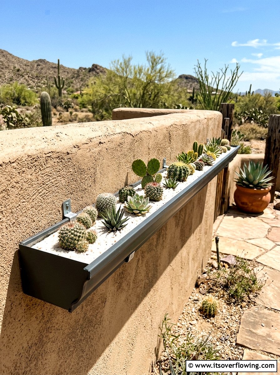 25 Garden Ideas With Rain Gutters for Clever Planting