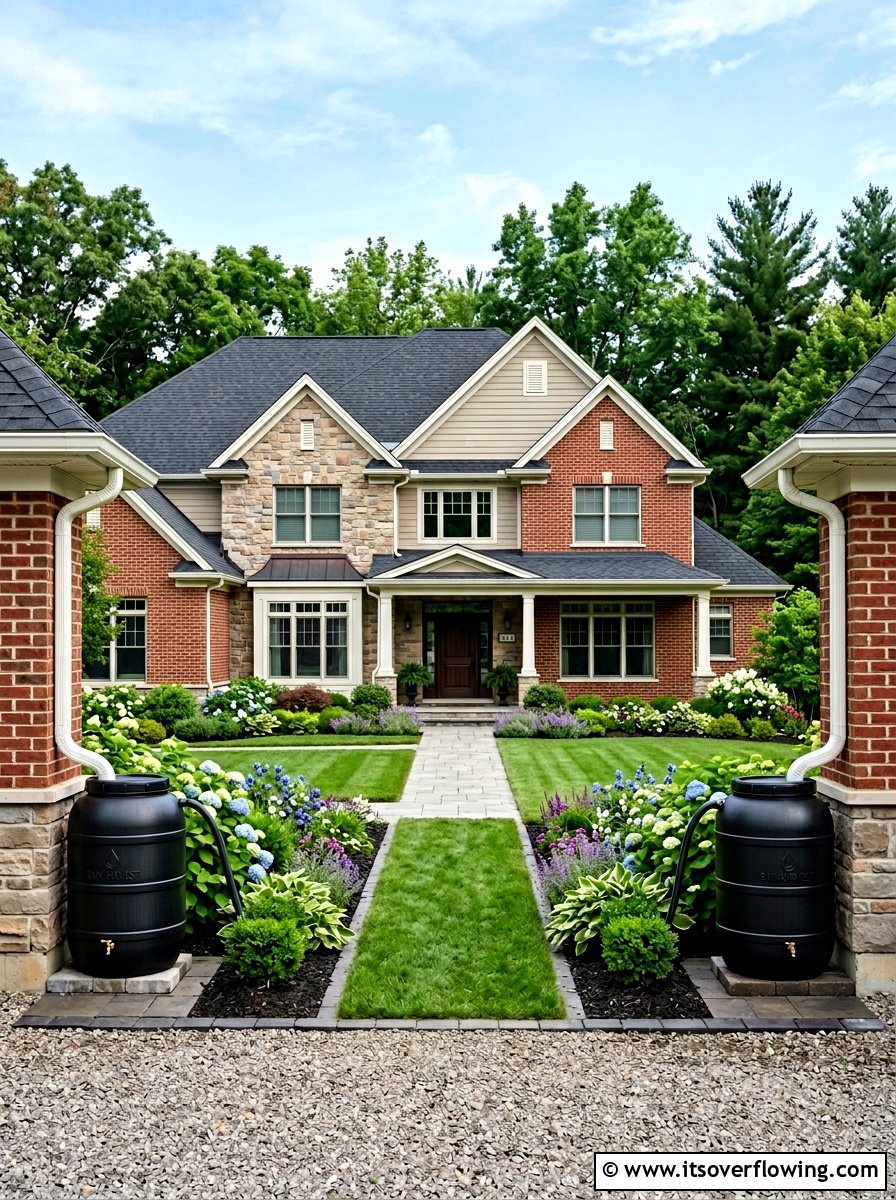 25 backyard ideas with rain barrel setup for Eco Yards