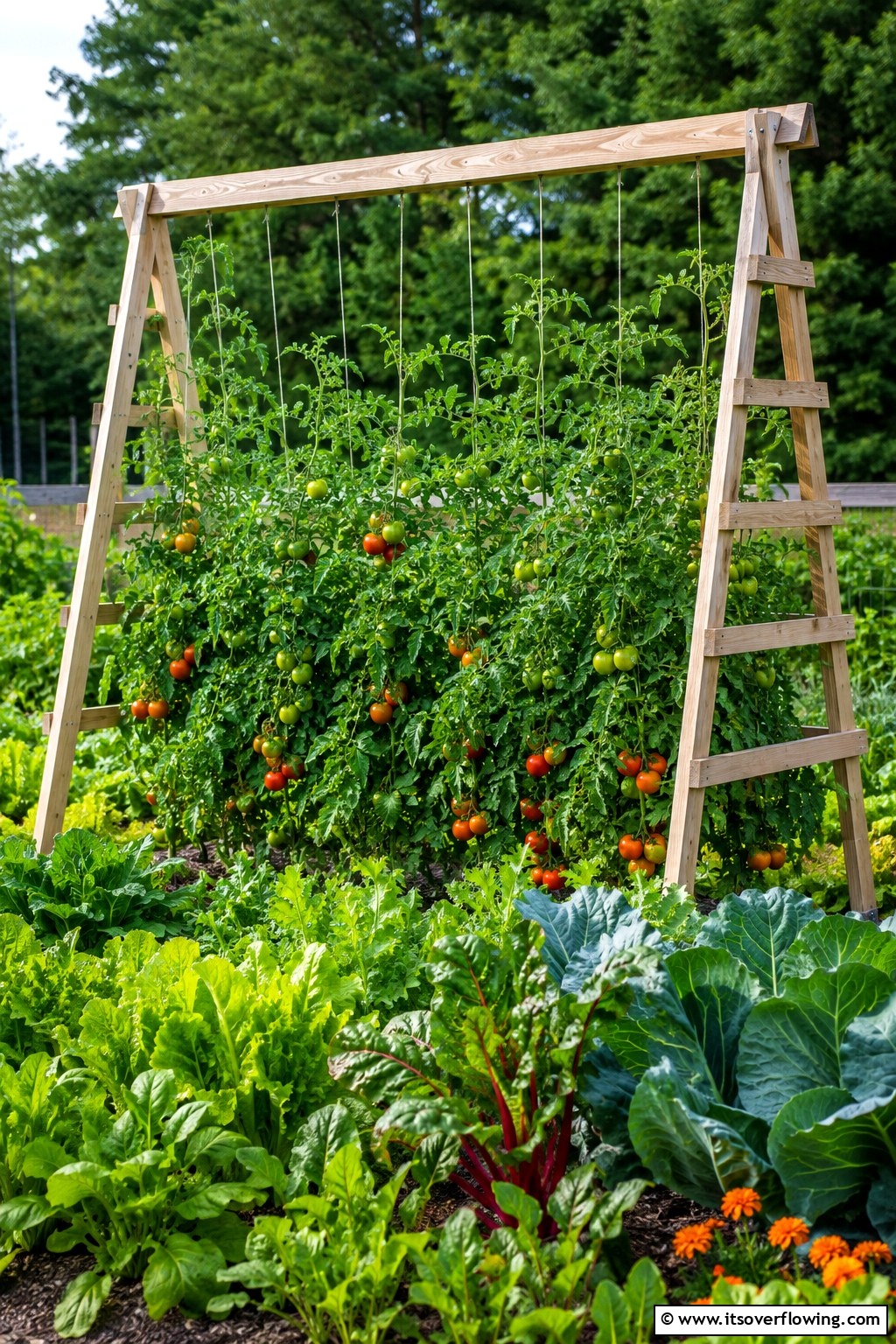 30 Tomato Trellis Ideas for Healthy & Space-Saving Gardens