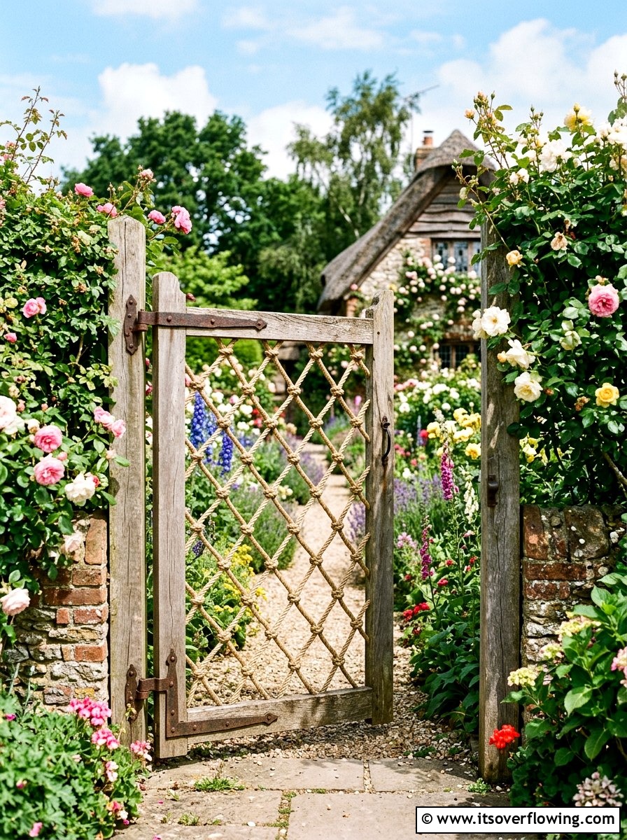25 Upcycled Garden Ideas With Rope for Rustic Outdoor Charm
